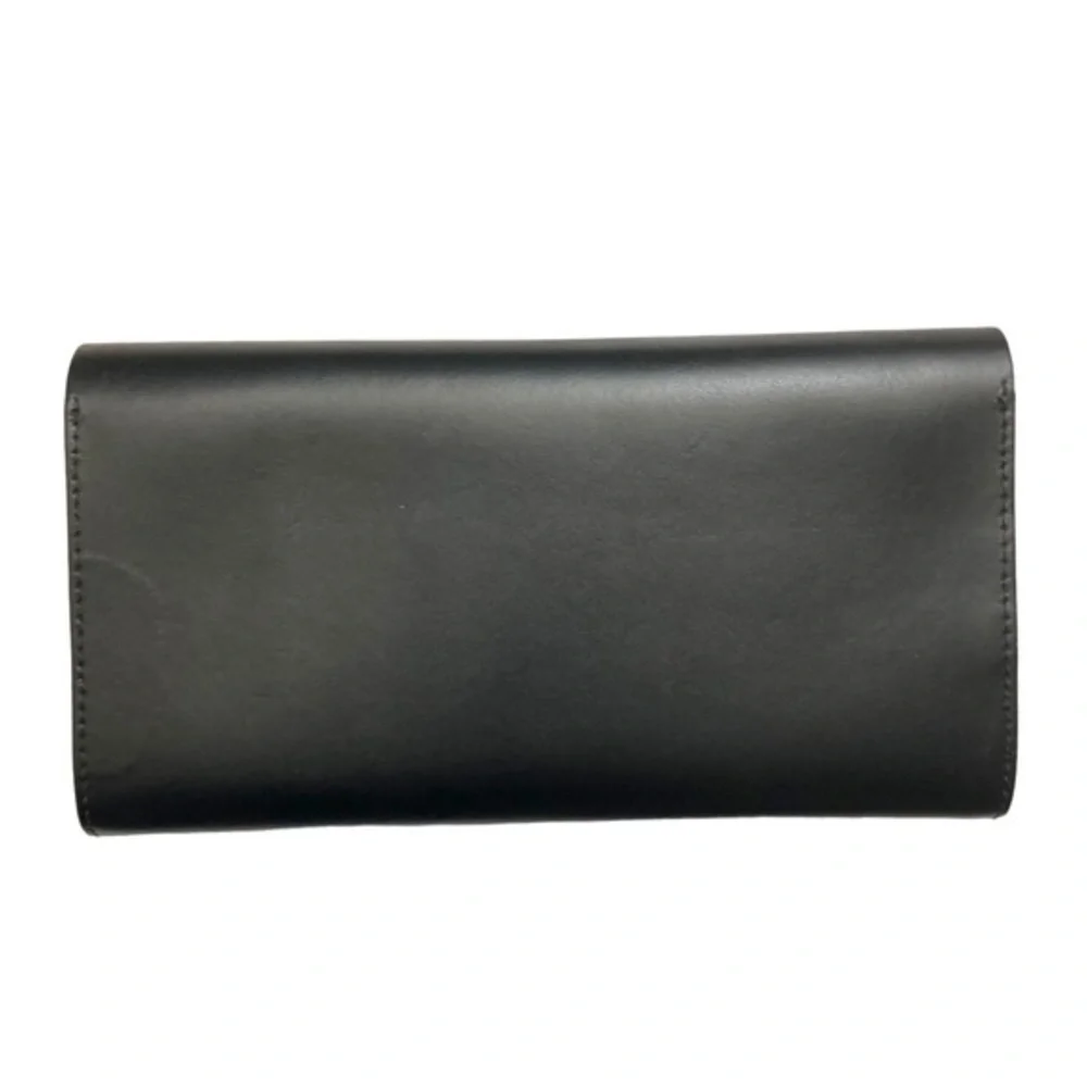 Kate Spade Pim Arbour Hill Leather Flap Wallet Black & Sweetheart Pink